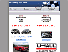 Tablet Screenshot of maxacars.com